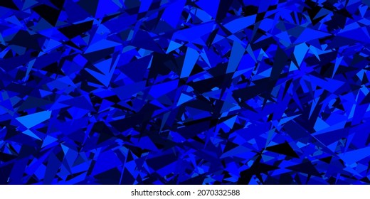 Light Pink, Blue vector texture with triangular style. Triangles on abstract background with colorful gradient. Pattern for booklets, leaflets