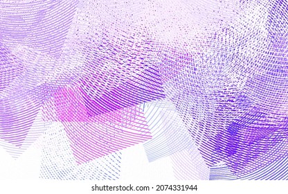Light Pink, Blue vector texture with wry lines. Brand new colorful illustration in curved style. Simple template for your design.