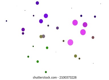 Light Pink, Blue vector texture with disks. Abstract illustration with colored bubbles in nature style. Design for posters, banners.
