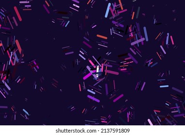 Light Pink, Blue vector texture with colorful lines. Glitter abstract illustration with colored sticks. Pattern for ads, posters, banners.