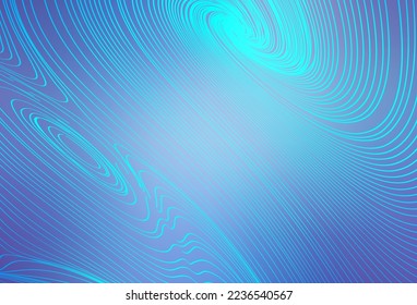 Light Pink, Blue vector texture with wry lines. Colorful geometric sample with gradient lines.  Elegant pattern for a brand book.