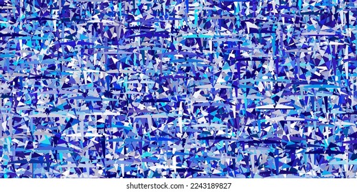 Textura vectorial azul rosa claro con estilo triangular. Ilustración abstracta moderna con triángulos coloridos. Diseño moderno para su tarjeta de visita.