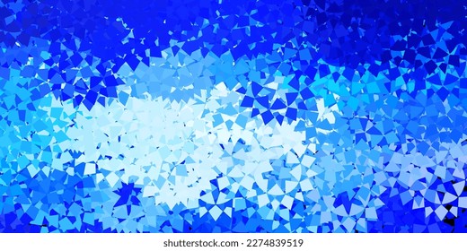 Light pink, blue vector texture with random triangles. Magnificent abstract illustration with triangular shapes , forms. An easy addition to your commertials.