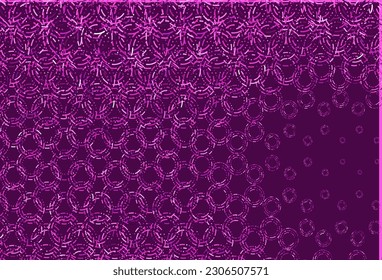 Light pink, blue vector texture with disks. Blurred bubbles on abstract background with colorful gradient. Pattern for beautiful websites.