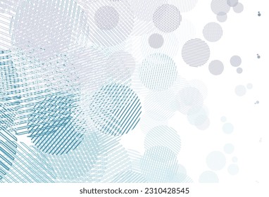 Light Pink, Blue vector texture with disks. Illustration with set of shining colorful abstract circles. Design for your business advert.