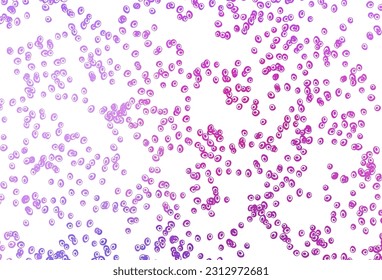 Light Pink, Blue vector texture with disks. Blurred bubbles on abstract background with colorful gradient. Design for business adverts.