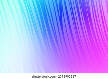 Light Pink, Blue vector texture with bent lines. A completely new colorful illustration in simple style. A sample for your ideas.