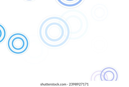 Light Pink, Blue vector texture with disks. Blurred bubbles on abstract background with colorful gradient. New template for your brand book.