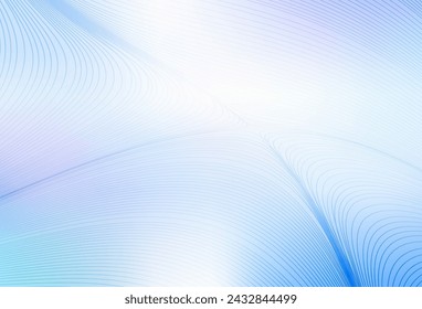 Light Pink, Blue vector texture with wry lines. A circumflex abstract illustration with gradient. Abstract design for your web site.