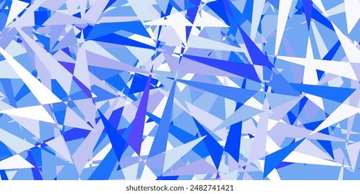 Light pink, blue vector texture with random triangles. Smart abstract illustration with triangle forms in modern style. Landing pages material.
