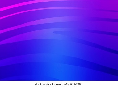 Light Pink, Blue vector texture with bent lines. Modern gradient abstract illustration with bandy lines. Pattern for your design.