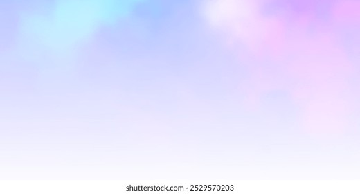 Light Pink, Blue vector texture with cloudy sky. Abstract colorful clouds on gradient illustration. Pattern for your commercials.