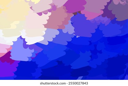 Light Pink, Blue vector texture with abstract forms. Illustration with colorful gradient shapes in abstract style. Modern design for your business card.