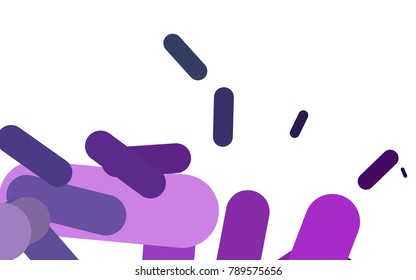 Light Pink, Blue vector texture with colored capsules. Modern geometrical abstract illustration with staves. Smart design for your business advert.