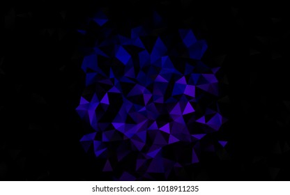 Light Pink, Blue vector triangle mosaic pattern. A completely new color illustration in a vague style. The textured pattern can be used for background.