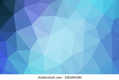 Light Pink, Blue vector triangle mosaic template. Glitter abstract illustration with an elegant triangles. Completely new template for your banner.