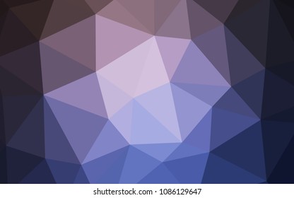 Light Pink, Blue vector triangle mosaic texture. Polygonal abstract illustration with gradient. Pattern for a brand book's backdrop.