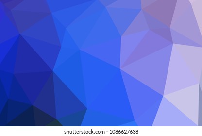Light Pink, Blue vector triangle mosaic cover. Shining colorful illustration with triangles. A completely new design for your leaflet.