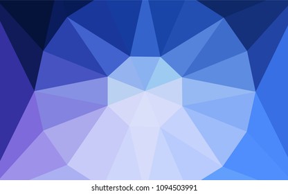 Light Pink, Blue vector triangle mosaic cover with a diamond. Illustration in abstract style with triangles. Polygonal design for your web site.
