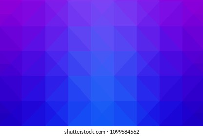 Light Pink, Blue vector triangle mosaic texture. Modern abstract illustration with triangles. Brand new style for your business design.