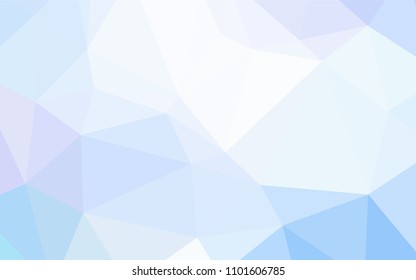 Light Pink, Blue vector triangle mosaic template. Creative geometric illustration in Origami style with gradient. Textured pattern can be used for background.