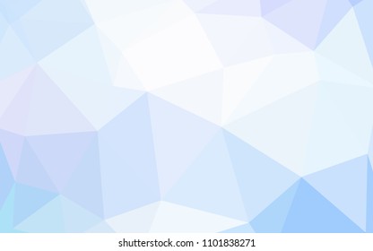 Light Pink, Blue vector triangle mosaic template. Colorful illustration in abstract style with triangles. Textured pattern for your backgrounds.