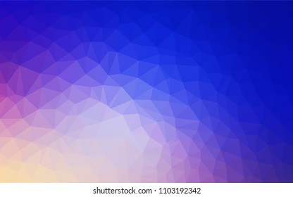 Light Pink, Blue vector triangle mosaic template. Elegant bright polygonal illustration with gradient. Brand new design for your business.