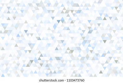 Light Pink, Blue vector triangle mosaic template. Colorful abstract illustration with gradient. The best triangular design for your business.