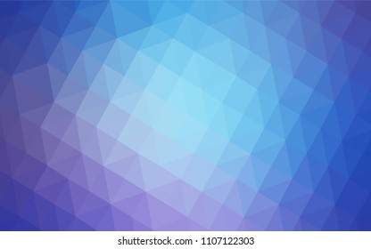 Light Pink, Blue vector triangle mosaic cover. Shining polygonal illustration, which consist of triangles. Textured pattern for your backgrounds.