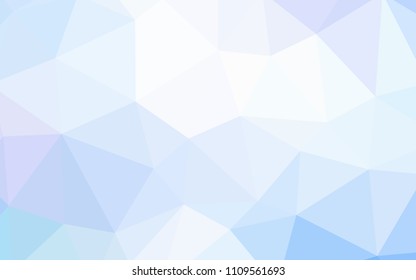 Light Pink, Blue vector triangle mosaic texture. Creative geometric illustration in Origami style with gradient. A new texture for your web site.