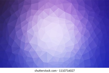 Light Pink, Blue vector triangle mosaic cover. Shining colorful illustration with triangles. Best triangular design for your business.