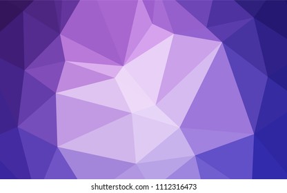 Light Pink, Blue vector triangle mosaic cover. Modern geometrical abstract illustration with gradient. The template for cell phone's backgrounds.