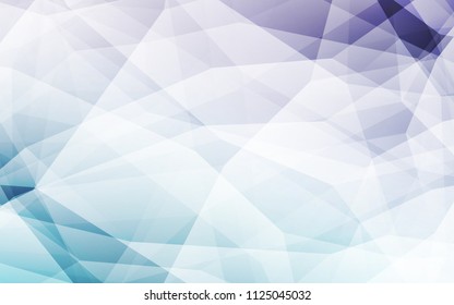 Light Pink, Blue vector triangle mosaic template. Colorful illustration in polygonal style with gradient. Brand new design for your business.