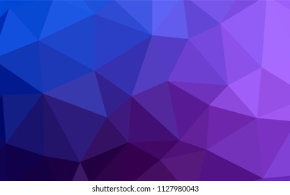 Light Pink, Blue vector triangle mosaic cover. Colorful illustration in abstract style with triangles. Completely new template for your banner.