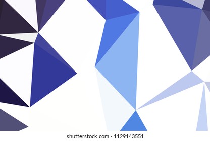 Light Pink, Blue vector triangle mosaic cover. A sample with polygonal shapes. Pattern for a brand book's backdrop.