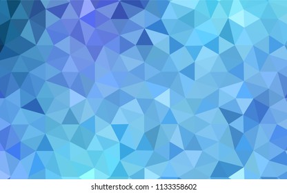 Light Pink, Blue vector triangle mosaic template. Geometric illustration in Origami style with gradient.  A completely new design for your leaflet.