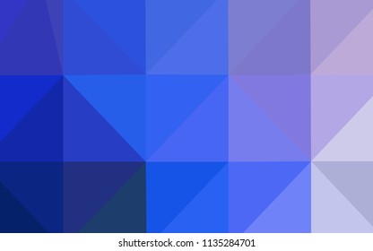 Light Pink, Blue vector triangle mosaic template. Creative illustration in halftone style with gradient. Brand-new style for your business design.