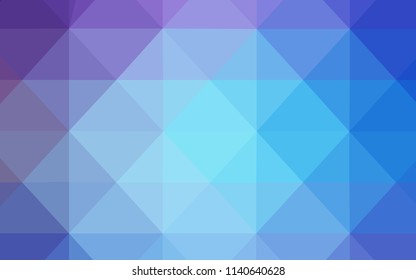 Light Pink, Blue vector triangle mosaic template. Colorful abstract illustration with triangles. Pattern for a brand book's backdrop.