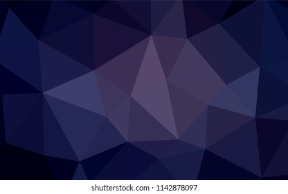 Light Pink, Blue vector triangle mosaic template. Modern abstract illustration with triangles. Best triangular design for your business.