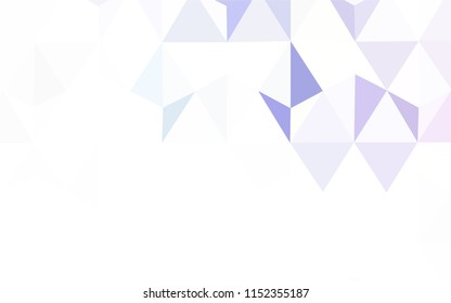 Light Pink, Blue vector triangle mosaic texture. Colorful illustration in polygonal style with gradient. Polygonal design for your web site.