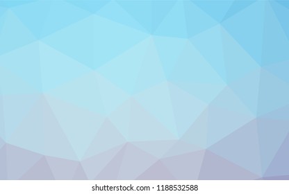 Light Pink, Blue vector triangle mosaic template. Shining colorful illustration with triangles. New template for your brand book.