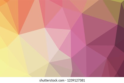 Light Pink, Blue vector triangle mosaic template. Modern abstract illustration with triangles. Template for cell phone's backgrounds.