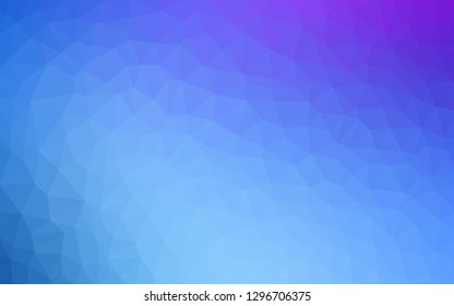 Light Pink, Blue vector triangle mosaic background. Colorful illustration in abstract style with triangles. Completely new template for your banner.