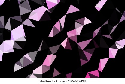 Light Pink, Blue vector triangle mosaic template. Brand new colorful illustration in with gradient. Brand new style for your business design.