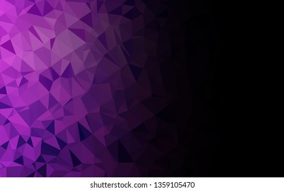 Light Pink, Blue vector triangle mosaic texture. Shining illustration, which consist of triangles. Brand new design for your business.