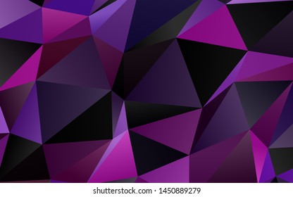 Light Pink, Blue vector triangle mosaic cover. Colorful abstract illustration with gradient. The best triangular design for your business.