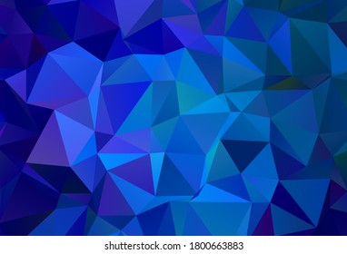 Light Pink, Blue vector triangle mosaic texture. Creative geometric illustration in Origami style with gradient. A new texture for your web site.