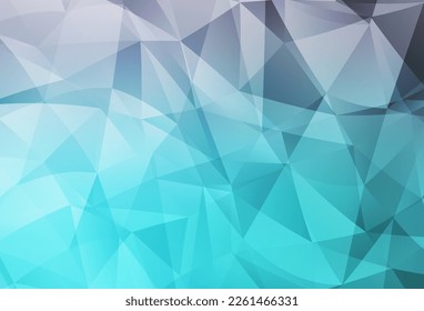 Light Pink, Blue vector triangle mosaic background. Polygonal abstract illustration with gradient. New template for your brand book.