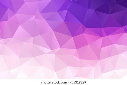 Light Pink, Blue vector triangle mosaic background. An elegant bright illustration with gradient. Brand-new design for your business.