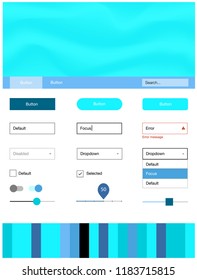 Light Pink, Blue vector wireframe kit with abstract circles. Elegant bright illustration with gradient  in memphis style. This template you can use for websites.